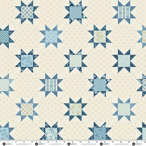 Flower Girl Quilt Tops 108s by Laundry Basket Quilts Sawtooth Star 108 Bluebell