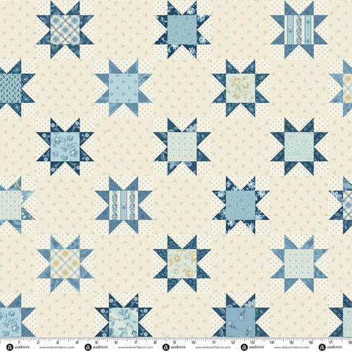Flower Girl Quilt Tops 108s by Laundry Basket Quilts Sawtooth Star 108 Bluebell