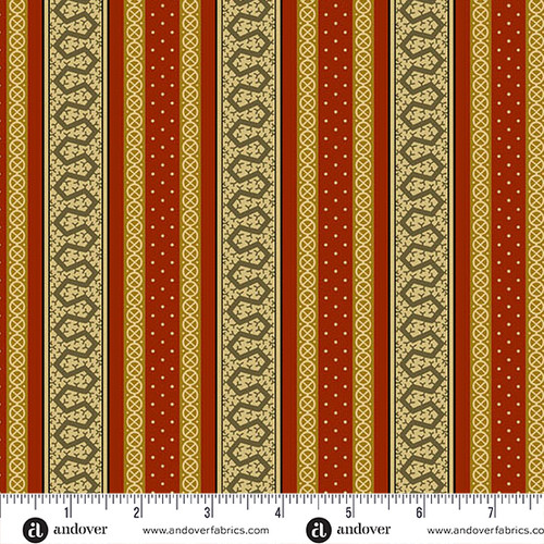 Madison Manor Revisited by Jo Morton Thorn Stripe Red