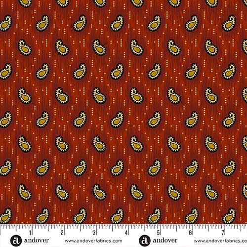 Madison Manor Revisited by Jo Morton Small Paisley Red