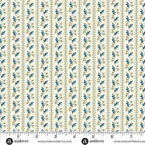 Oakleigh by Judy Jarvi Leaf Stripe Cream