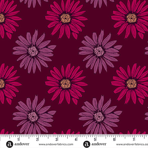 Mystic Meadow by Nancy Rink Big Daisy Red