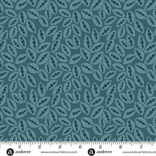 Mystic Meadow by Nancy Rink Seed Pods Aqua