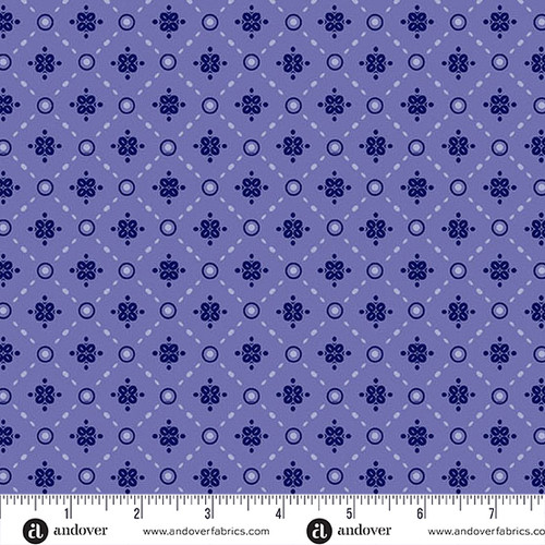 Mystic Meadow by Nancy Rink Lattice Blue