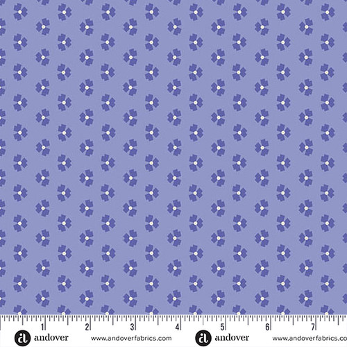 Mystic Meadow by Nancy Rink Abstract Flower Blue