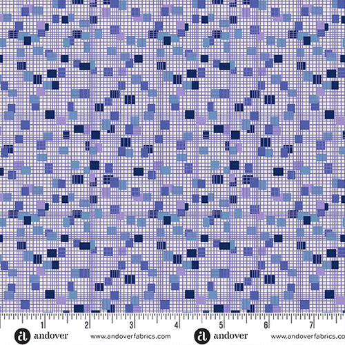 Mystic Meadow by Nancy Rink Grid Blue