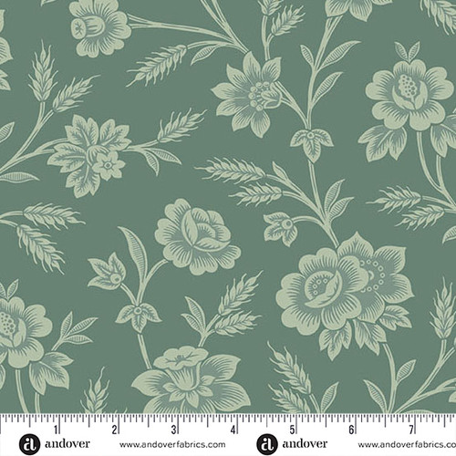 Autumn Bouquet by Renee Nanneman Gathering Green Gathering Teal