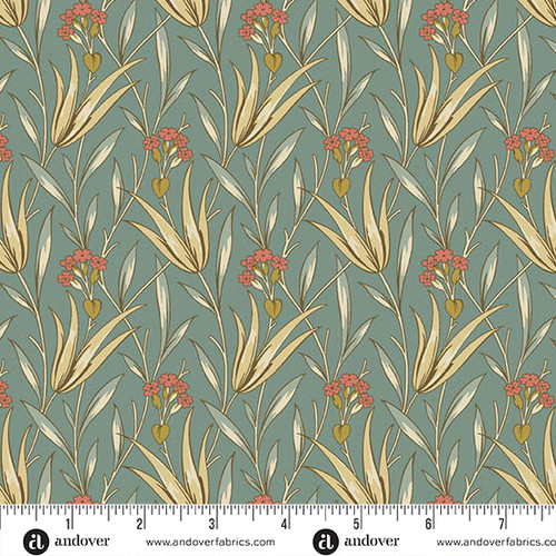 Autumn Bouquet by Renee Nanneman Milkweed Aqua