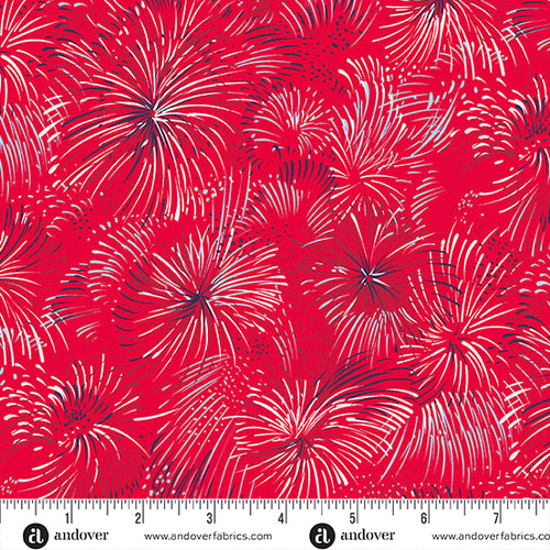 Americana by Andover Fabrics Firework Red