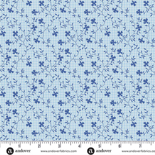 Americana by Andover Fabrics Vine Blue