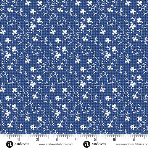 Americana by Andover Fabrics Vine Light Blue