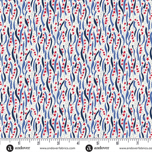 Americana by Andover Fabrics Ribbon White