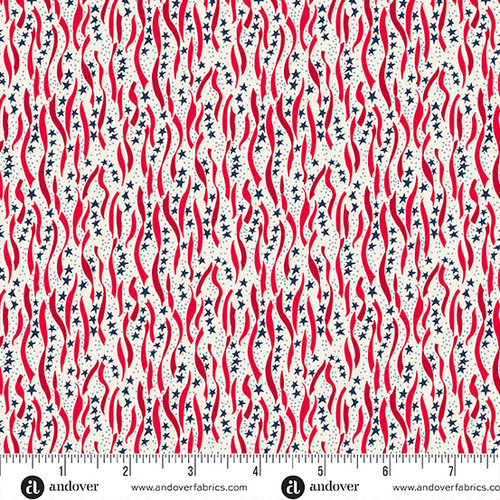 Americana by Andover Fabrics Ribbon Cream