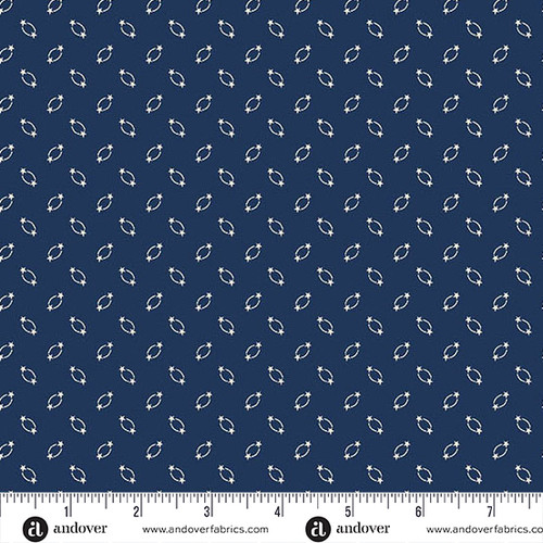 Americana by Andover Fabrics Circle Star Navy