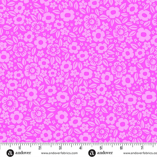 Ghostly Garden by KP Creates Floral Fright Pink