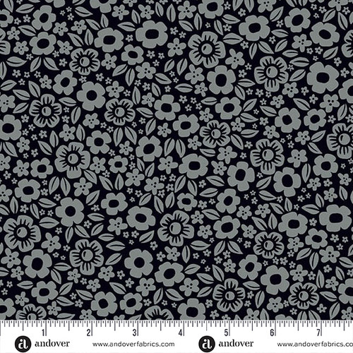 Ghostly Garden by KP Creates Floral Fright Black
