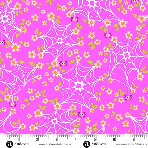 Ghostly Garden by KP Creates Web and Bloom Pink