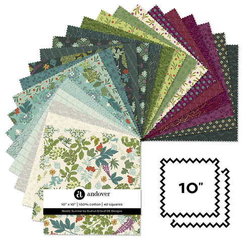 Nordic Summer - 10 Inch Square - 42 Cuts Each