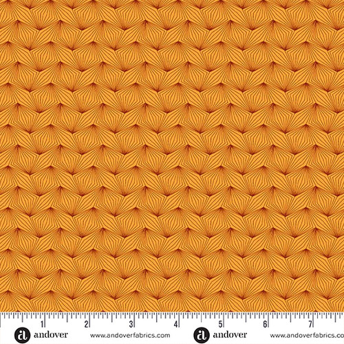 Nightfall by Andover Fabrics Zig Zag Orange