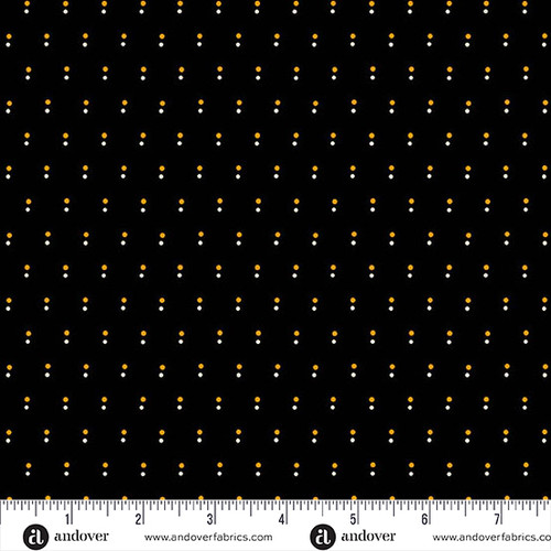 Nightfall by Andover Fabrics Shadow Dot Black