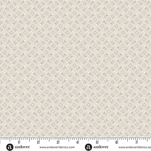 Nightfall by Andover Fabrics Bud Diamond Gray