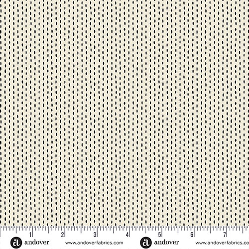 Nightfall by Andover Fabrics Stitch Line Cream Stitch Line Cream