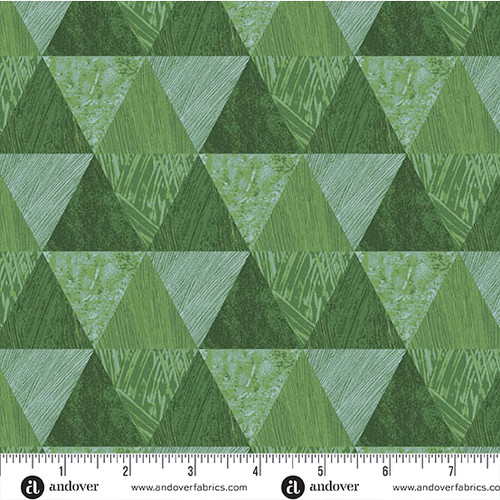 In The Wilderness by Two Can Art Triangles Green