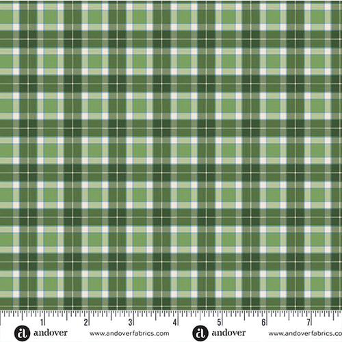 In The Wilderness by Two Can Art Plaid Green