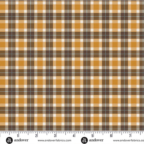 In The Wilderness by Two Can Art Plaid Orange