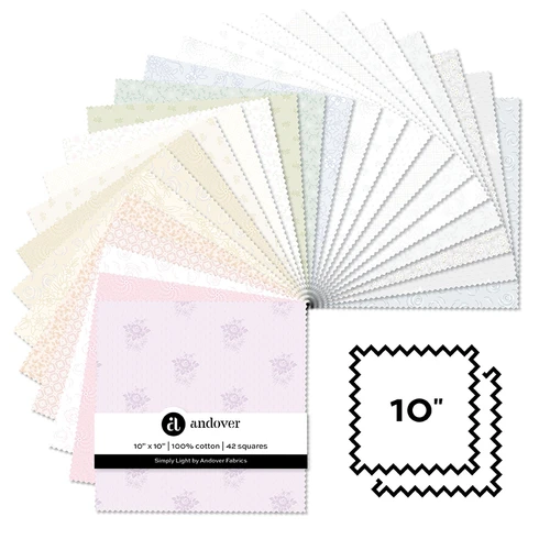 Simply Light - 10 Inch Square - 42 Cuts Each