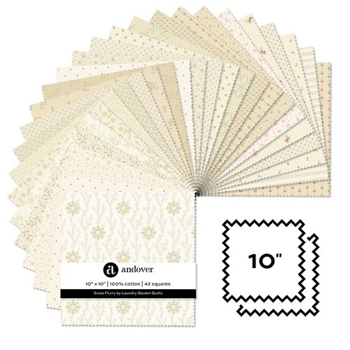 Snow Flurry - 10 Inch Square - 42 Cuts Each