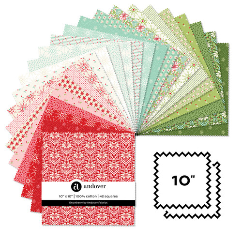 Snowberry - 10 Inch Square - 42 Cuts Each