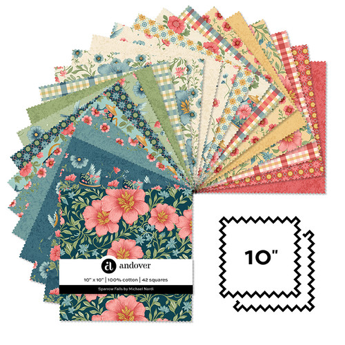 Sparrow Falls - 10 Inch Square - 42 Cuts Each