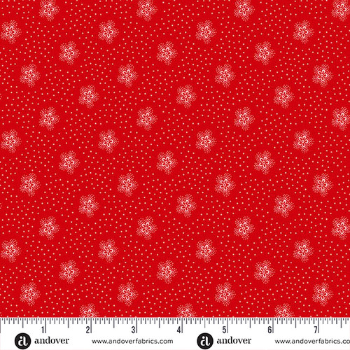 Snowberry by Andover Fabrics Snowstorm Red
