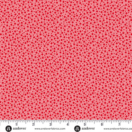 Snowberry by Andover Fabrics Flurry Red