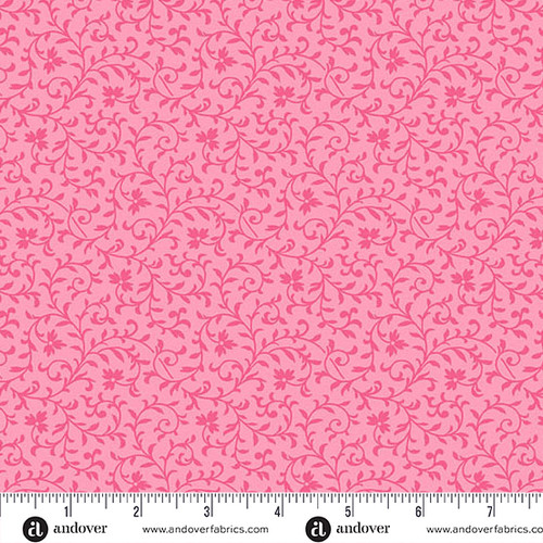 Simply Vine by Andover Fabrics Simply Vine Bubble Gum