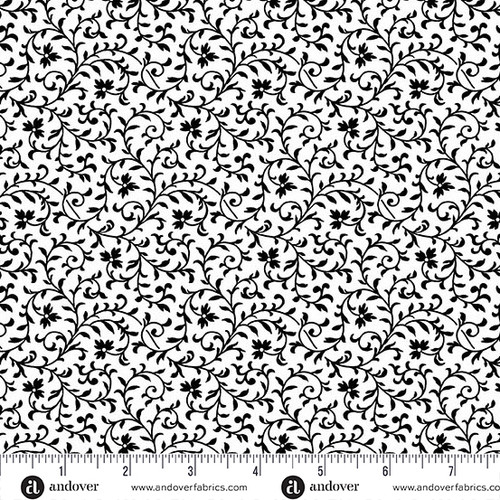 Simply Vine by Andover Fabrics Simply Vine White