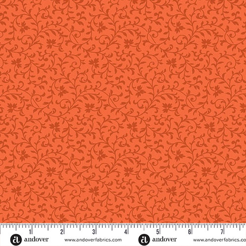 Simply Vine by Andover Fabrics Simply Vine Flame