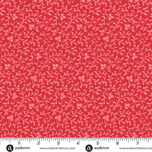 Simply Vine by Andover Fabrics Simply Vine Tomato