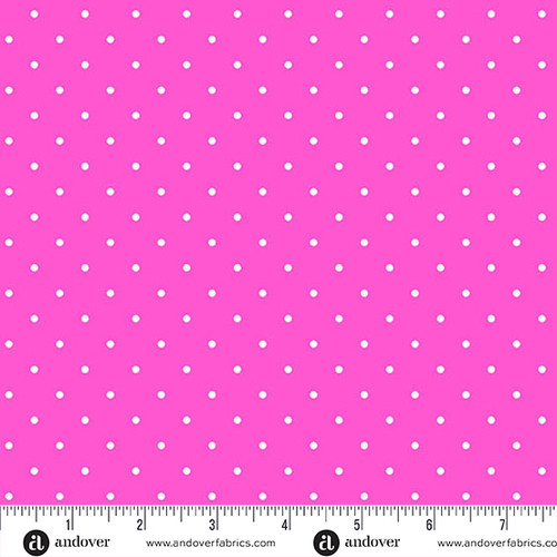 Simply Spot by Andover Fabrics Simply Spot Hot Pink
