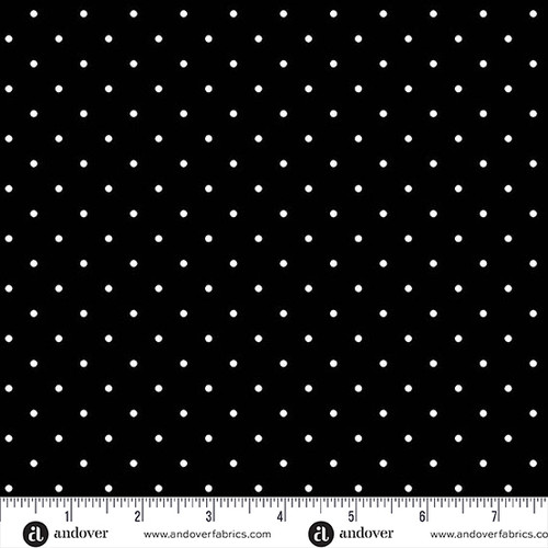 Simply Spot by Andover Fabrics Simply Spot Black