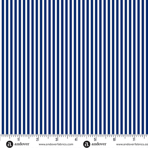 Simply Stripe by Andover Fabrics Simply Stripe Navy