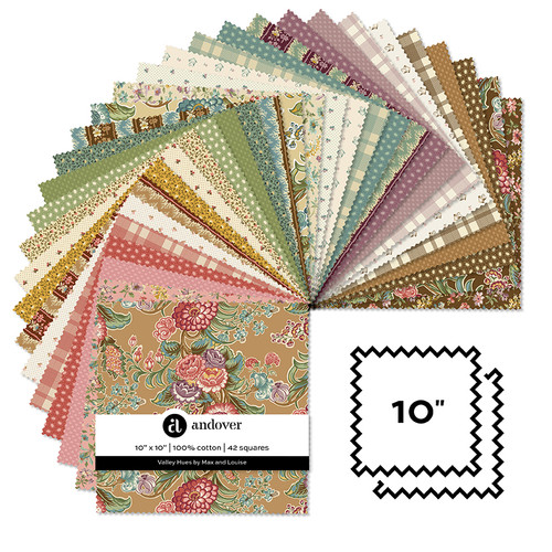 Valley Hues - 10 Inch Square - 42 Cuts Each