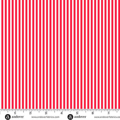 Simply Stripe by Andover Fabrics Simply Stripe Lipstick