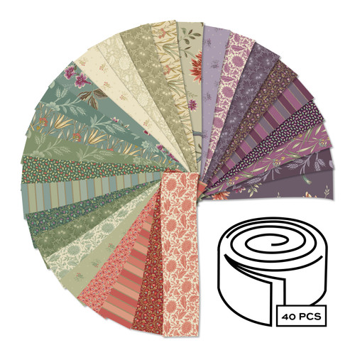 Autumn Bouquet - 2.5 Inch Strip Roll - 40 Cuts Each