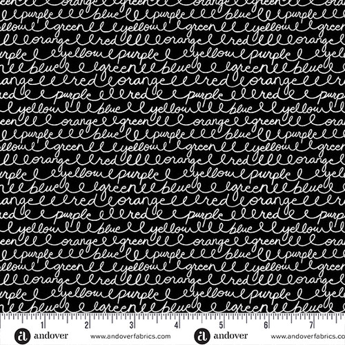 Back to School by Seek to Spring Cursive Colors Black