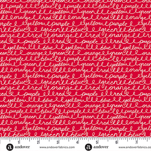 Back to School by Seek to Spring Cursive Colors Cherry