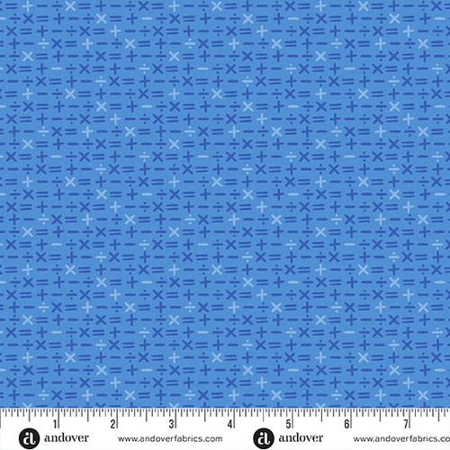 Back to School by Seek to Spring Math Symbols Denim