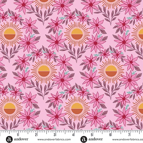 Sunset Cottage by Stephanie Organes Daylight Blooms Pink