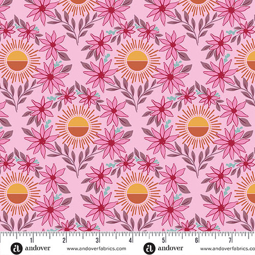 Sunset Cottage by Stephanie Organes Daylight Blooms Pink